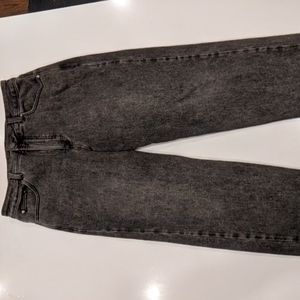 Universal Standard Donna High Rise Curve Straight Leg Jeans 32in stonewash black